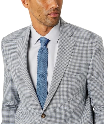 Lauren Ralph Lauren Mens Plaid Classic Fit Two-Button Blazer Gray 44L4