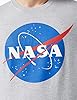 Nasa Mens Circle Logo Regular Fit Crew Neck Short Sleeve T-Shirt, Grey (Sports Grey SPO), Large (Manufacturer Size:Large) #2