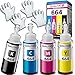 QUALITAT 664 Ink Refill Bottles All 4 Colors + 4 Gloves + Ink Storage Box | Compatible 664 Ink for Printers ET 2550 Ink Refill, ET-2650, ET-2600, ET-2500 (Black, Cyan, Magenta, Yellow) | Ink 664