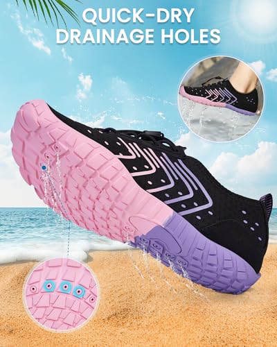 Image of Water Shoes for Women Men Quick-Dry Barefoot Shoes Breathable Aqua Socks for Swim Beach River Pool Lake Hiking Surfing Kayaking