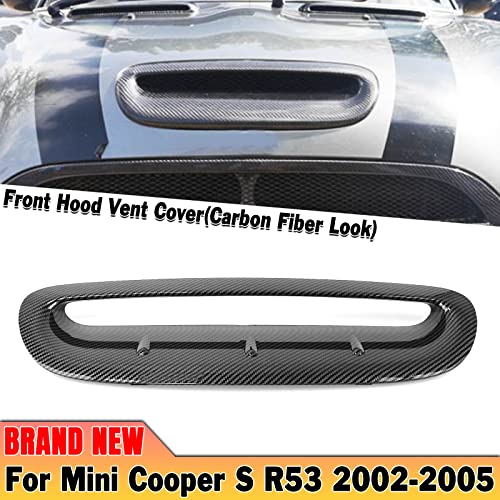 Rejilla de ventilación para capó de Mini Cooper S R53 R50 2002-2005 en negro brillante 7