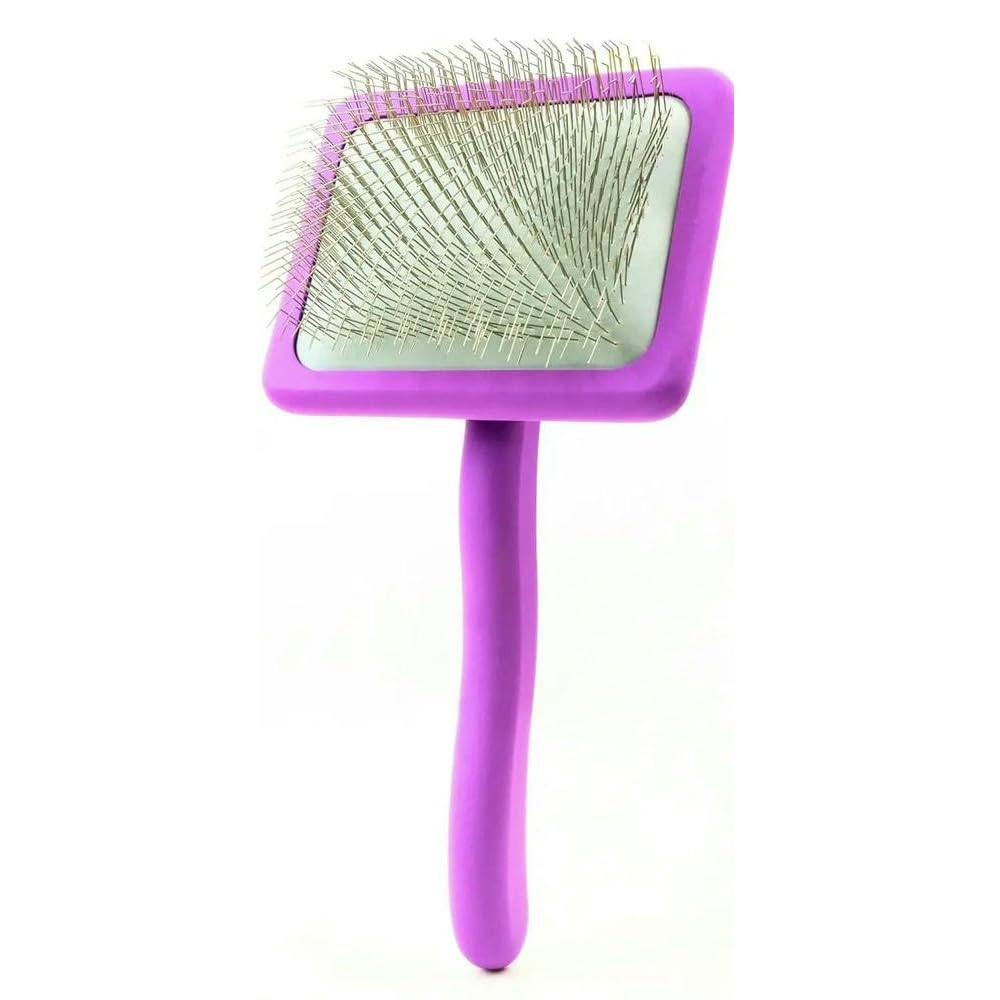 DYRBF - Cepillo para perros para caniche, garabatos y perros de pelo largo, cepillo de madera grande para desenredar y desenredar en casa