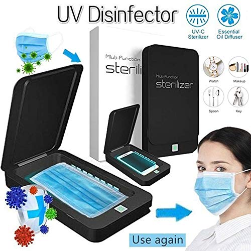 Preisvergleich Produktbild Autolock UV Smartphone Desinfektionsmittel Haushaltssterilisatorbox Desinfektion mit UV-keimtötender Lampe UV-Sterilisation Desinfektion für Handy, Unterwäsche, M a s k e