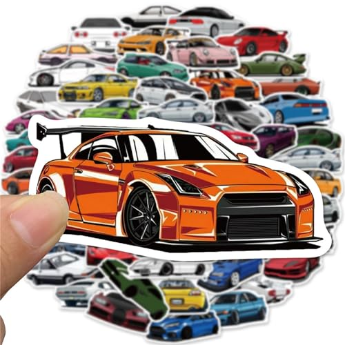 Icicrim 56-I-CAR Jdm Car Stickers 50Pcs, Icicrim Racing Sport Car Stickers Vinyl Waterproof Stickers For Water Bottles Laptop Guitar Skateboard Scrapbook, Jdm Decals thumb #4
