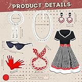 Zoom IMG-2 jonrryin vestito anni 50 donna