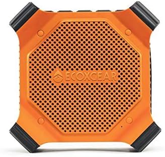 ECOXGEAR EcoEdge Plus GDI-EXEGPL400 Rugged Waterproof Floating Portable Bluetooth Wireless 20 Watt Smart Speaker with Bottle Opener and LED Party Lights (Orange) (Renewed)