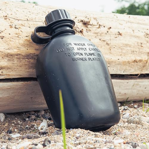Rothco Cantimplora Plástica de 3 Piezas de 1 Cuarto - Botella Ligera para Camping y Supervivencia al Aire Libre, Marrón Coyote miniatura 6