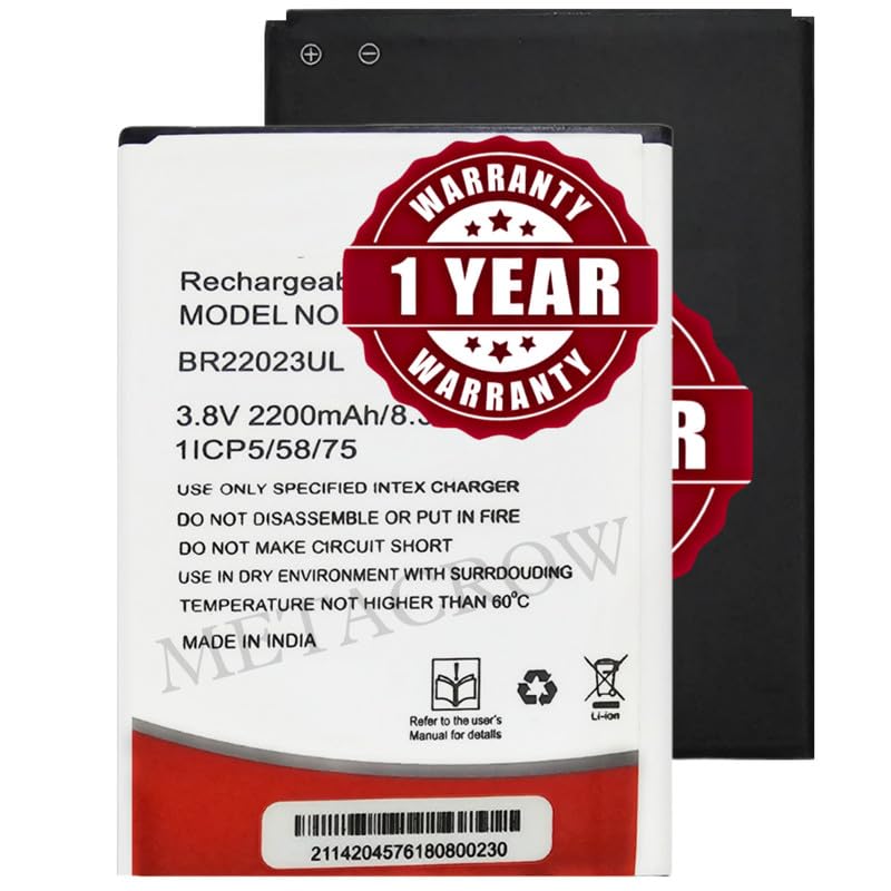 Image of Original BR22023UL Battery Compatible for Intex Aqua Lions T1 Lite - (2200mAh) - 1 Year Warranty JK1