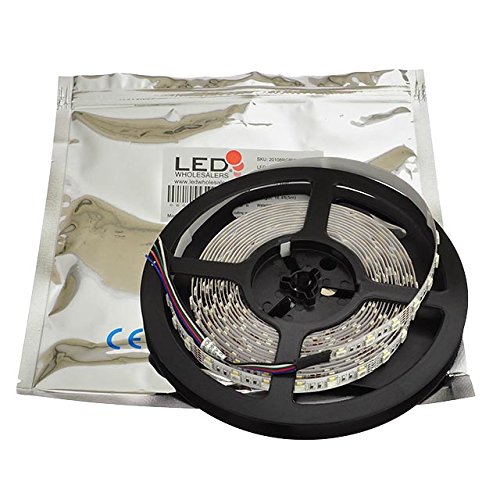 Tira flexible RGBW LED 12V con 300 SMD5050 y 300 SMD3014 miniatura 1