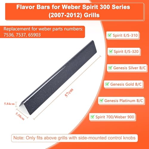 Weber Spirit E310 E320 Flavorizer Bars 57cm GFTIME 7536 - 3