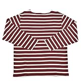[インクルーシブ] オープンエンド ボートネック ロングスリーブ Tシャツ IN-1209F IN-1210F 長袖 メンズ M バーガンディー×エクリュ