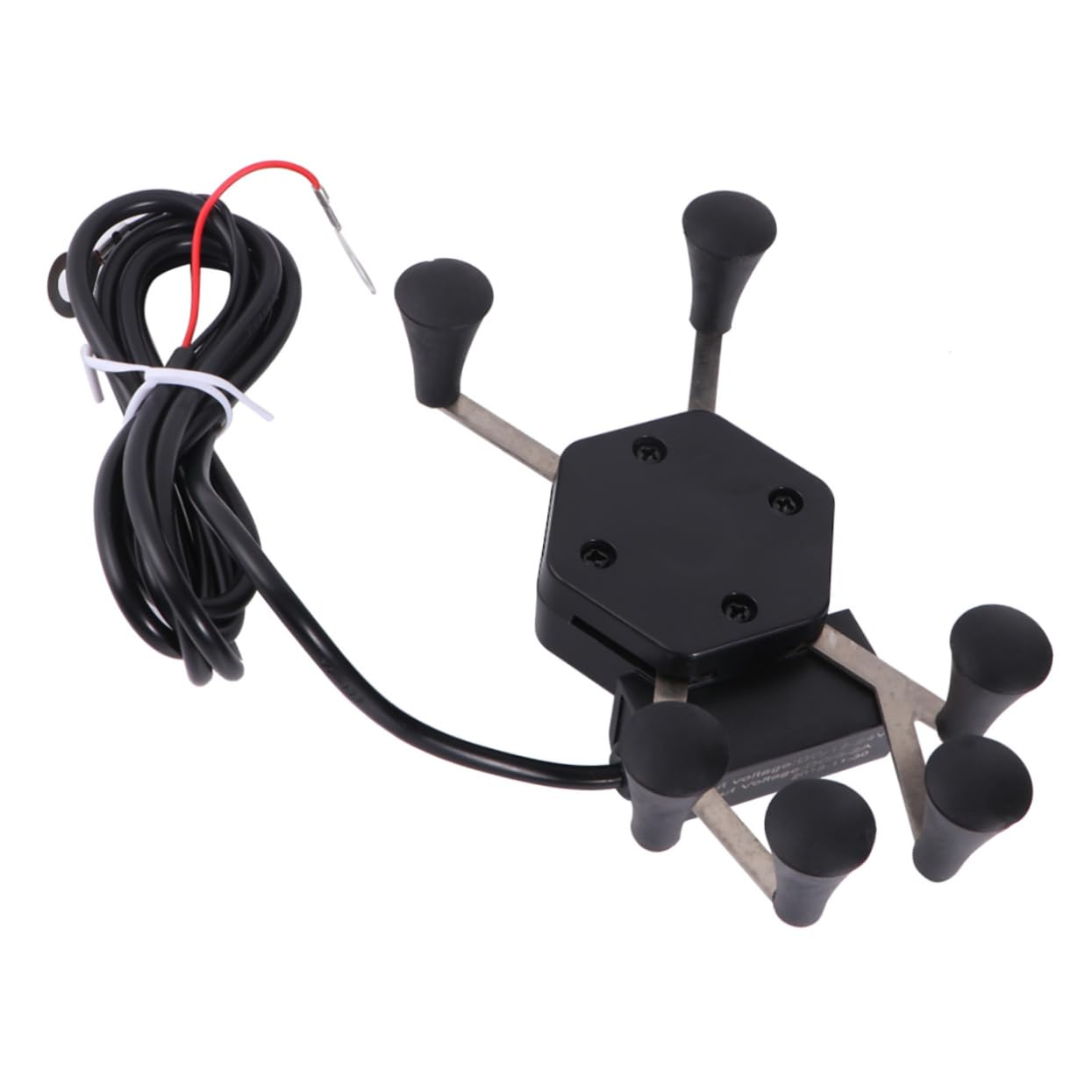 Hemobllo 2pezzi Supporto Per Smartphone Antifurto Per Manubrio Portatelefono Artigli Per Bici Design Nero Ricarica Inclusa