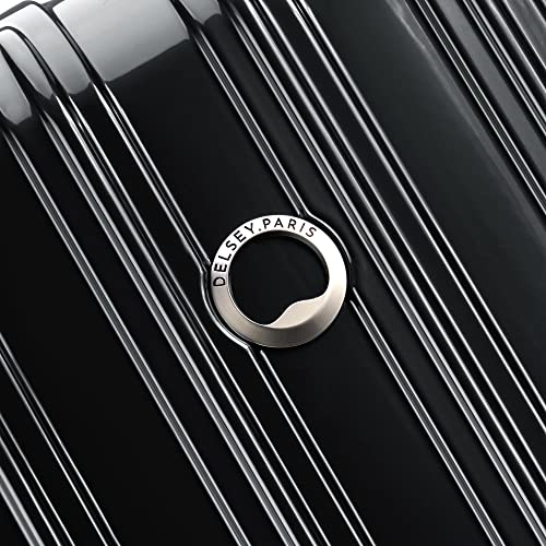 Delsey Paris Helium Aero Hardside Expandable Luggage With Spinner Wheels, Black, Checked-Medium 25 Inch #TOP5