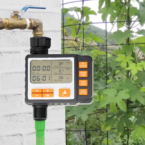 PNI WT11 Irrigation Programmer, LCD Display, 3/4 Connection, Black Orange, 110 X 55 X 80mm - Image 2