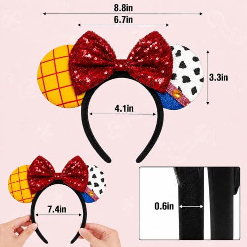 Image of FANYITY Mouse Ears Headbands for Girls Women Boys Party (TG-JXMSC)