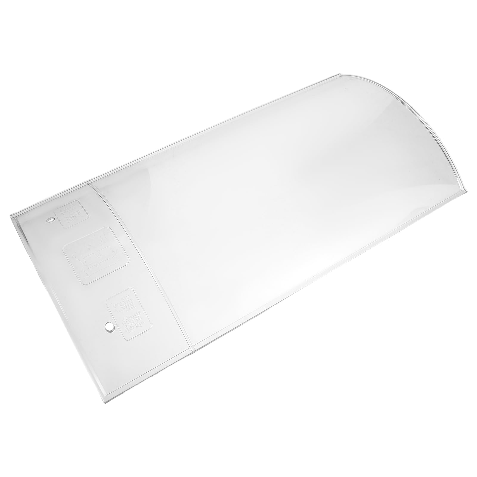 Lámina de policarbonato transparente para techos de invernaderos 200x400x5mm panel curvo Zerodeko