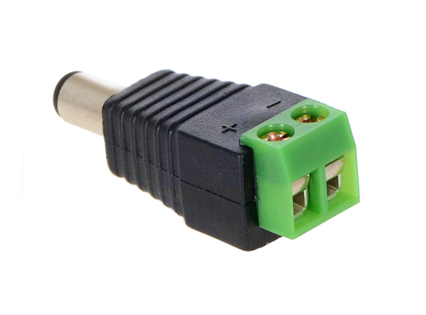 DC Power Jack-Male Connector with 2 pin Screw Terminal - Pack of 2 (B08P1CFR6C) Amazon Price History, Amazon Price Tracker