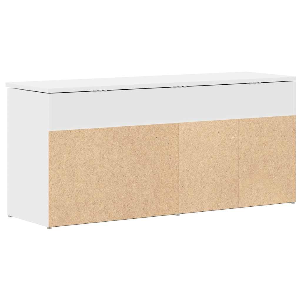 Scarpiera bianca in legno, 102 x 30,5 x 45 cm, con molto spazio e seduta per corridoio, ingresso, scarpiera salvaspazio e sistema di organizzazione