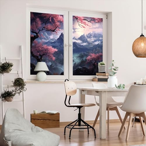 Película decorativa para ventana 27.6x47.2 pulg x2 piezas miniatura 5
