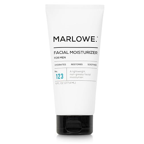 MARLOWE Crema hidratante facial para hombre número 123 6 onzas loción facial ligera diaria para hombres ideal para todo tipo de piel incluye
