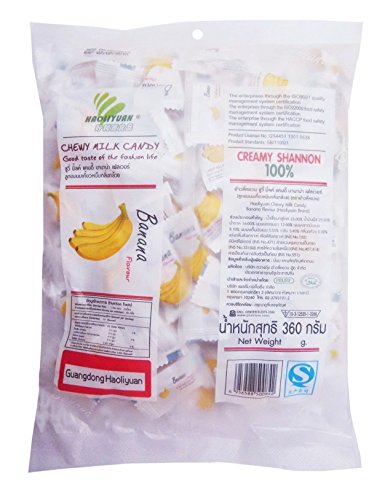 Dulces blandos masticables sabor plátano 100 piezas miniatura 2