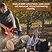 SUNGOOYUE Firewood Carrier, 600D Oxford Fabric Large Log Holder Bag with Adjustable Strap Axe Pocket for Camping BBQ Gardening Outdoor