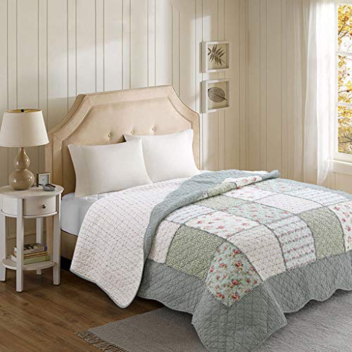 Algodón Patchwork Acolchado Colcha Sola Coverlet Impresión De La Cub