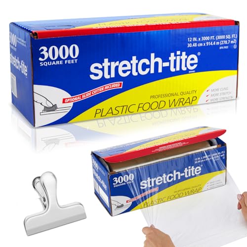 Stretch Tite Plastic Wrap with Slide Cutter, 3000 ft