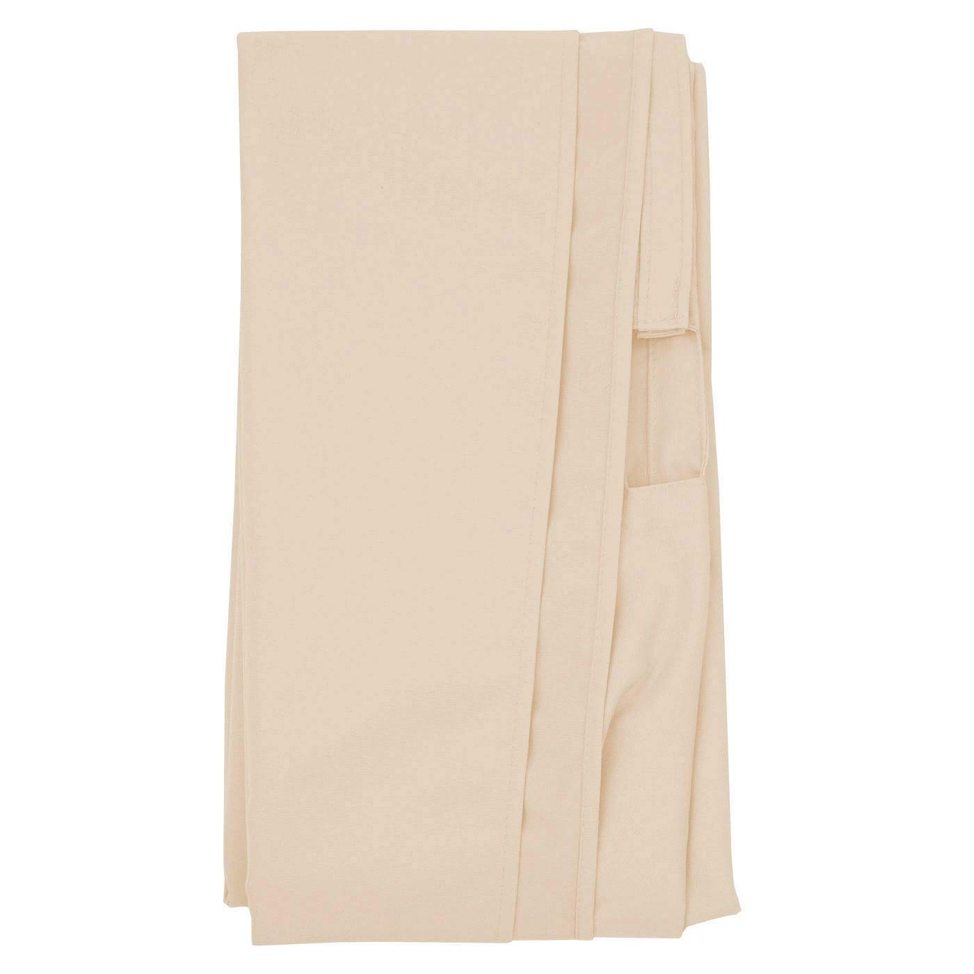 Mendler Wymienny pokrowiec do gastronomii drewniany parasol przeciwsłoneczny HWC-C57, pokrowiec na parasol przeciwsłoneczny, okrągły, Ø 3 m, poliester, 3 kg - kremowy