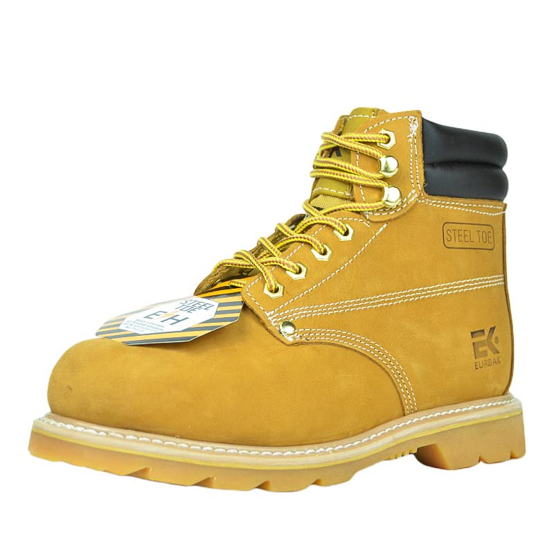 6'' WHEAT NUBUCK STEEL TOE MAN'S BOOTS/SAFETY BOOTS/CONSTRUCTION BOOTS