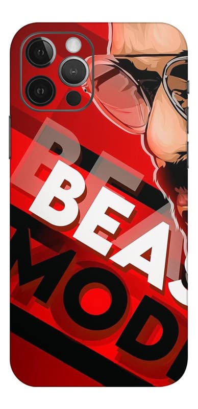 Image of Mobile Skin Sticker Compatible with Apple iPhone 12 Pro Max Skin Not Back Cover, Camera & Back Protector Mobile Skin Wrap; iPhone 12 PRO MAX-KE-333