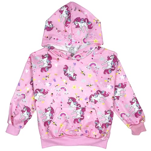Girls Sweatshirt Cotton Tie Dye Pullover Hoodie Full Zip Unicorn Hoodies 1-6 Years (1T 2T-6T)