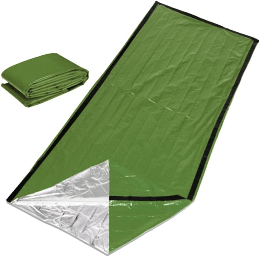 Milisten Camping Gear Compact Emergency Sleeping Bag Pe Thermal Survival Bag for Winter Lightweight Multi-Purpose