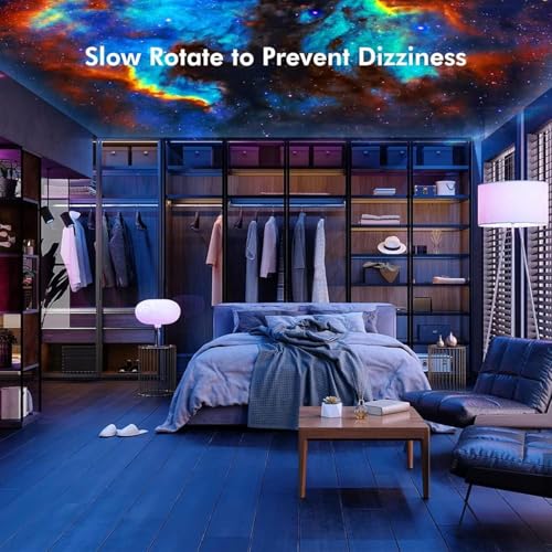 Yokgrass Planetarium Projector, Star Projector Galaxy Light, Night Light with 12 Replacement Discs, Large Projection Area, HD Image with Solar System Constellation Moon for Kids Adults Bedroom Ceiling by Yokgrass - Image 5