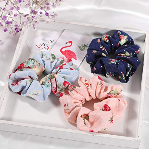 Hair Scrunchies Cotton Elastic Hair Band 15 Pcs Scrunchies For Hair Accessories For Women Or Girls #TOP5