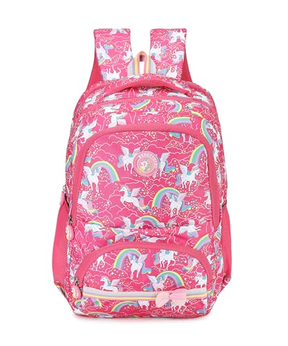 1531 Polyester Waterproof 30 L Floral Printed School, College Tuition Laptop Backpack Bag for Girls & Women