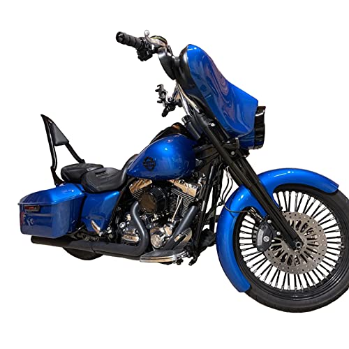 Yhmtivtu Detachable Passenger Backrest Rear Sissy Bar With Cushion Pad Compatible With Harley Touring Road King Street Glide Electra Glide Road Glide Flhr Flhx Flht Fltr 2009-2021 Black Medium #TOP2