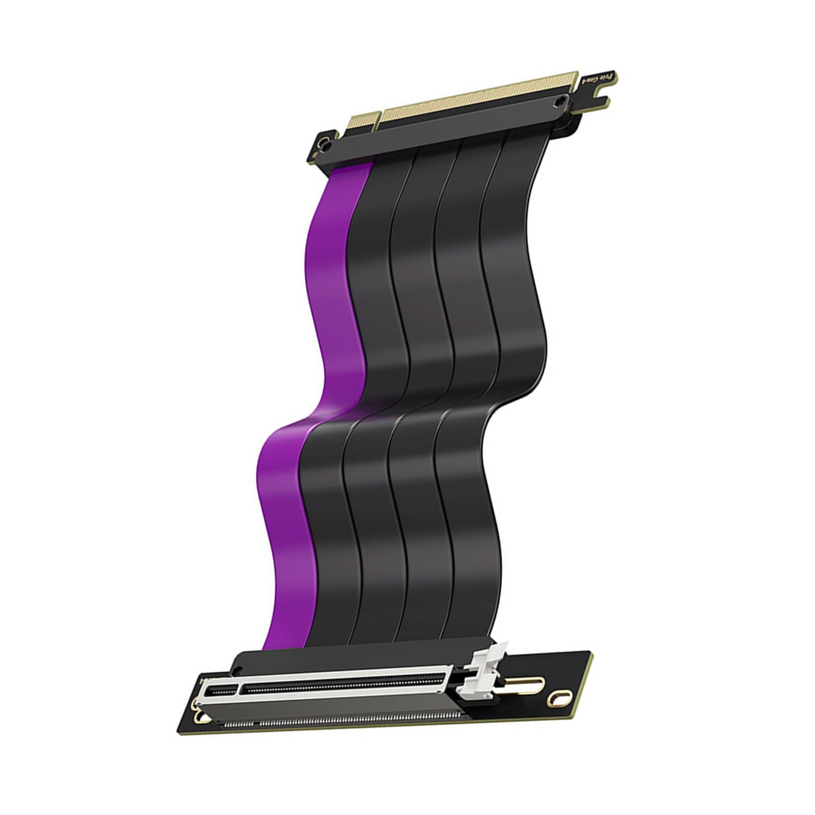 Cable flexible PCIe4.0x16 de 200 mm para una colocación de GPU mejorada y blindaje electromagnético GPU cable de extensión de instalación