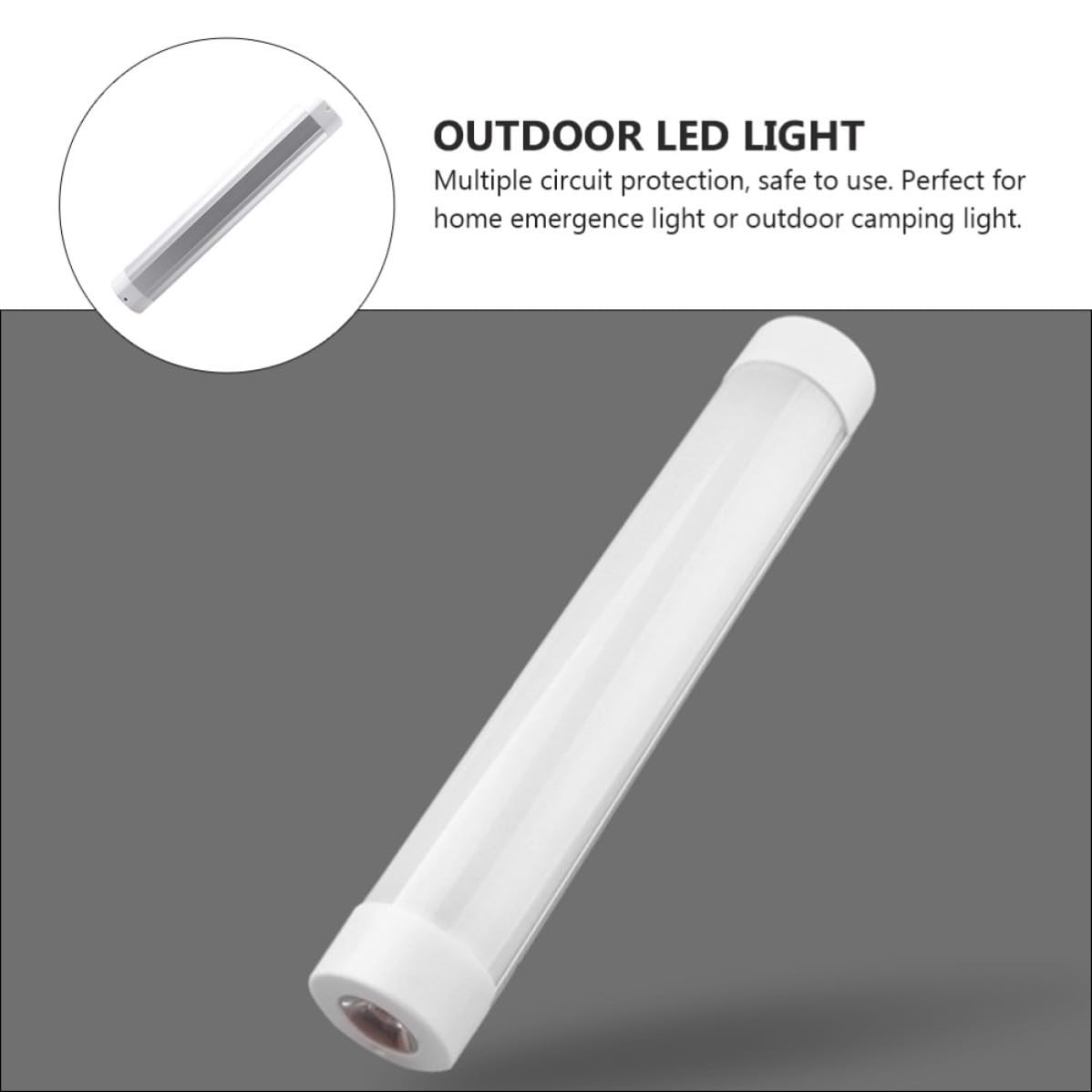 Lanterna LED da Campeggio Ricaricabile Usb, Luce Portatile Bianca | Pvc, Opzioni Luminose Multiple e Modalità Strobe, Fissaggio Magnetico per Casa e Outdoor