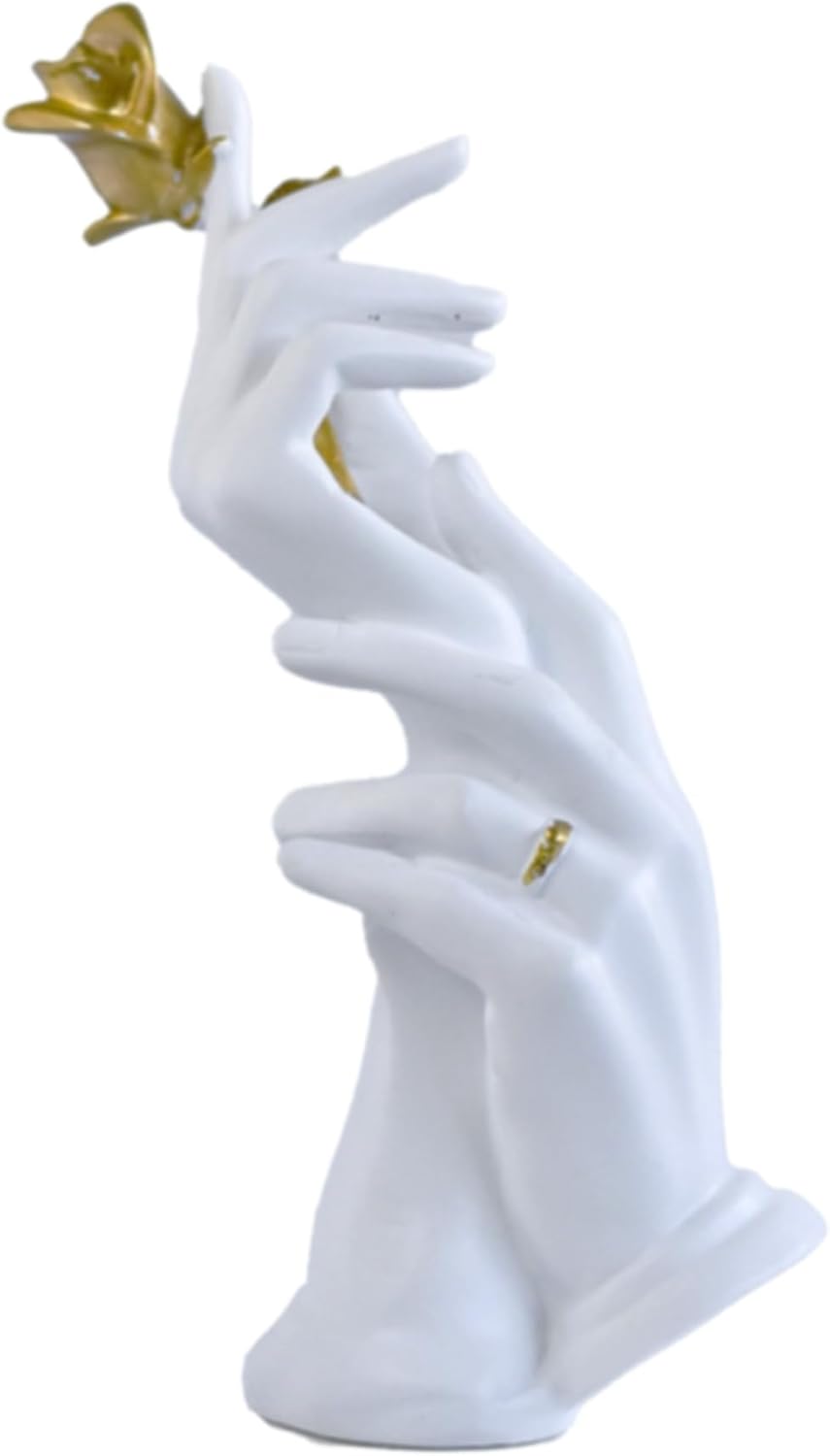 Moaobooh Gesture Statues and Sculptures Abstract Gesture Statues Home Decor Perfect for Wedding Desk Decoration Gifts (Women)