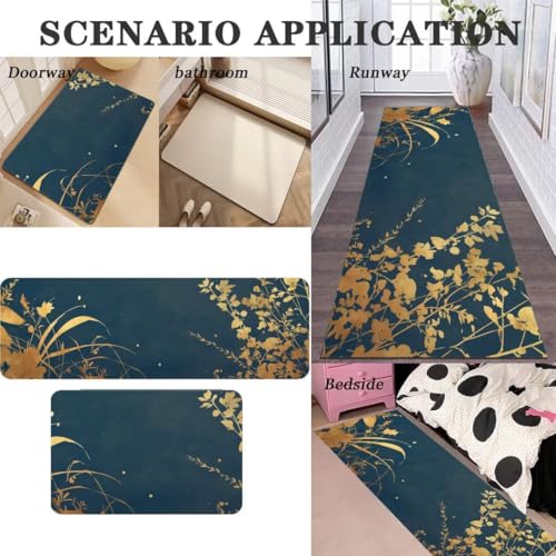 Alfombra cocina lavable set de 2 piezas súper absorbente para pasillo entrada y jardín 3