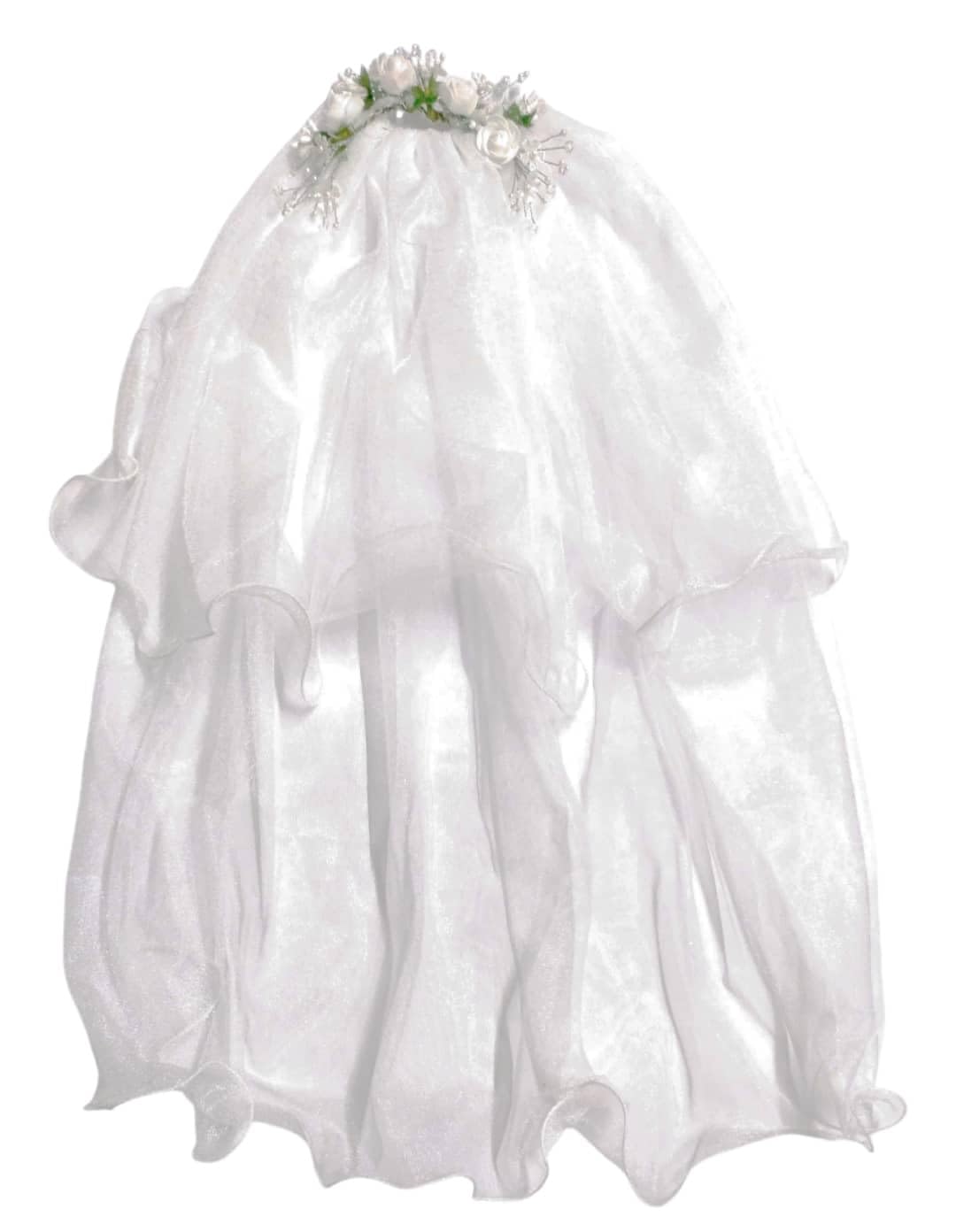 Devino Ora Veil attractive foam Flower Headband Hair Wreath Floral Crown Veil Girls Veil First Holy Communion Veils Headpiece Veil (small) confirmation Veil for Christian rituals (B0CYY6PPHX) Amazon Price History, Amazon Price Tracker