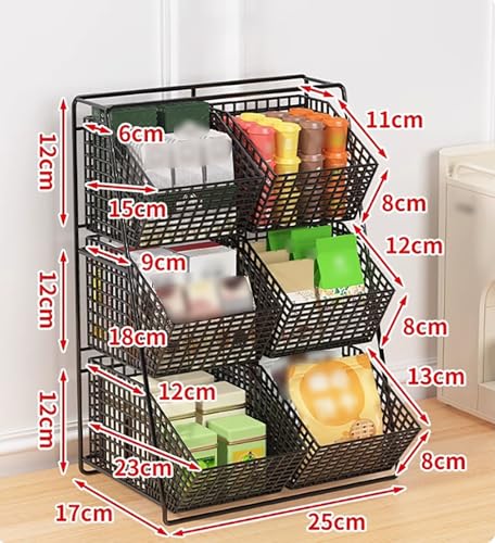 Étagère de rangement magasin cuisine et thé support de bureau L - 3