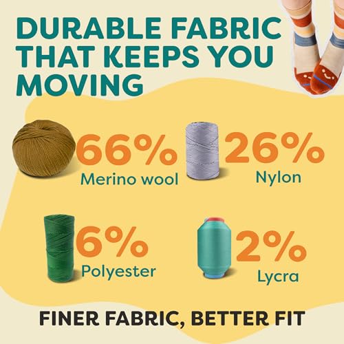 FITS Sierra Light Merino Wool Ski Socks For Men and Women, Over-the-Calf, Breathable, Lightweight, Whole Foot Comfort4