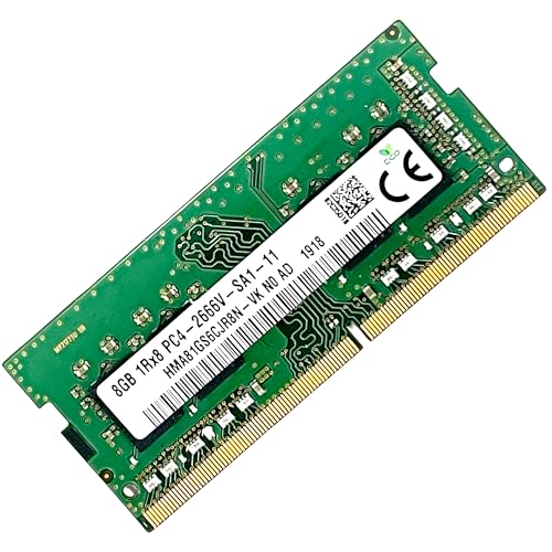 Memoria RAM 8GB DDR4 2666MHz PC4-2666V Non-ECC Unbuffered 1.2V 1Rx16 Single Rank 260 Pin Módulo SODIMM para Ordenador Computadora Laptop Notebook PC Alto Rendimiento 51CH0166_2666V