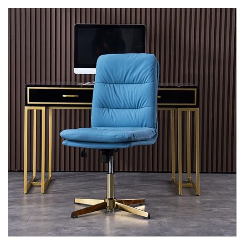 GENHAOSAN Área De Descanso Silla de Oficina ejecutiva con Respaldo Alto, Comodidad Durante Todo el día, Soporte Lumbar ergonómico, Silla Escritorio PC Cuero PU Base Metal Sillón(A)