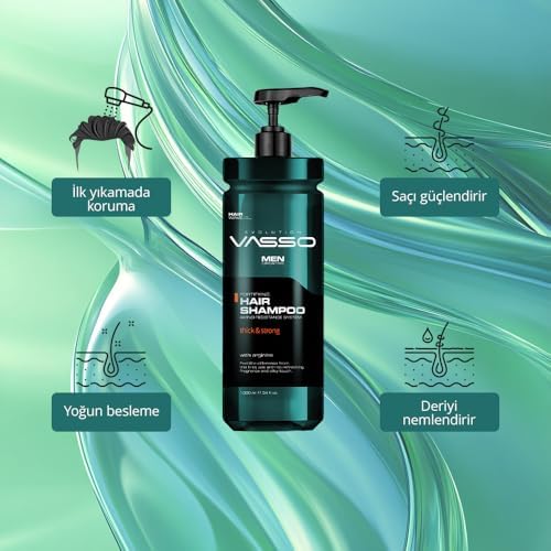 VASSO Saç Şampuanı 1000 ml (thick & strong) - Görsel 4