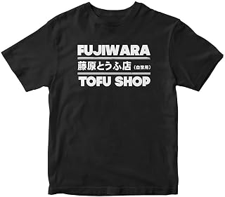 Takumi Fujiwara Tofu Shop Delivery Black T Shirt M74