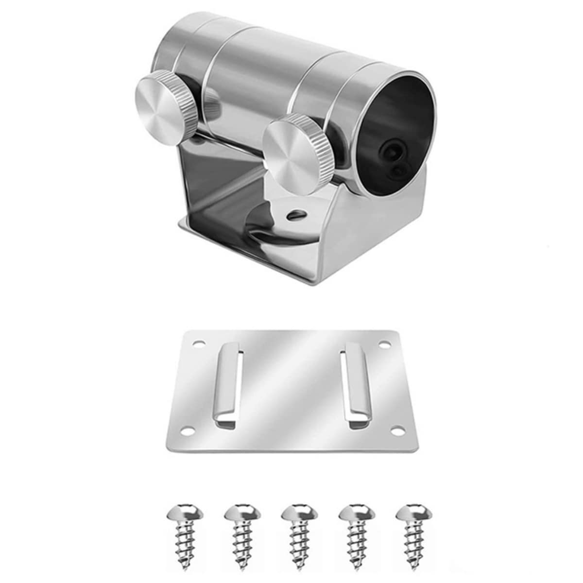 Adjustable Stainless Steel Wall Mounted Balcony Bracket for Parasol, Fishing Case, and Umbrella Stand - Durable and Versatile Outdoor Umbrella Holder