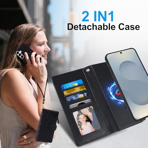 Coque Samsung S25 FE fermeture éclair avec protection RFID intégrée